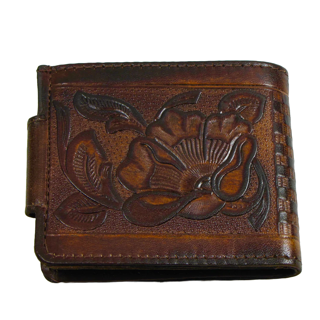 Western Floral Bi-fold Snap Wallet
