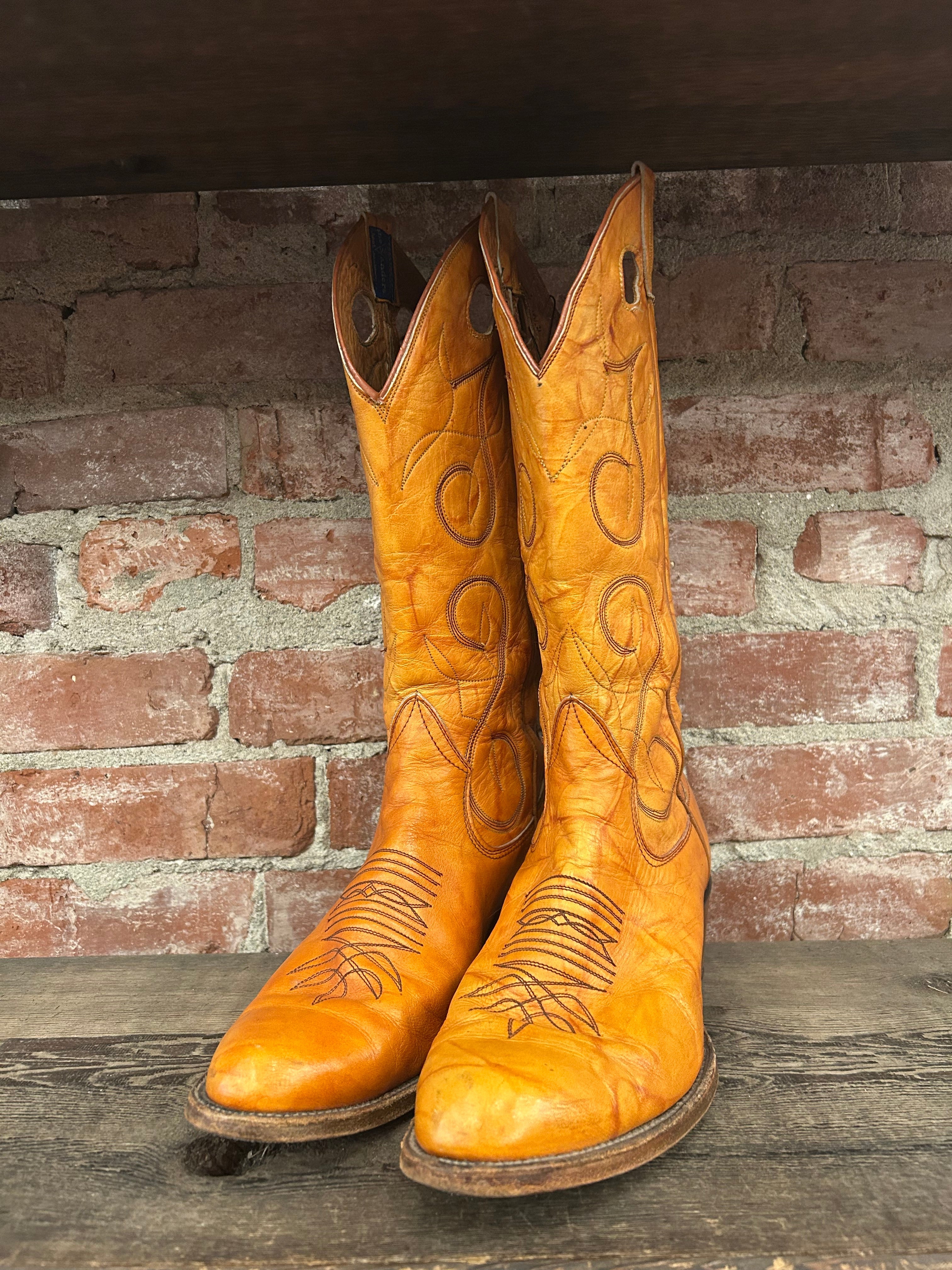 Sanders Men’s Cowboy Boots Size 10