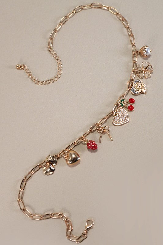 But The Girl Cherry Necklace
