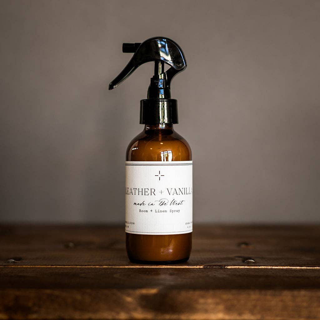 Leather + Vanilla Room Spray