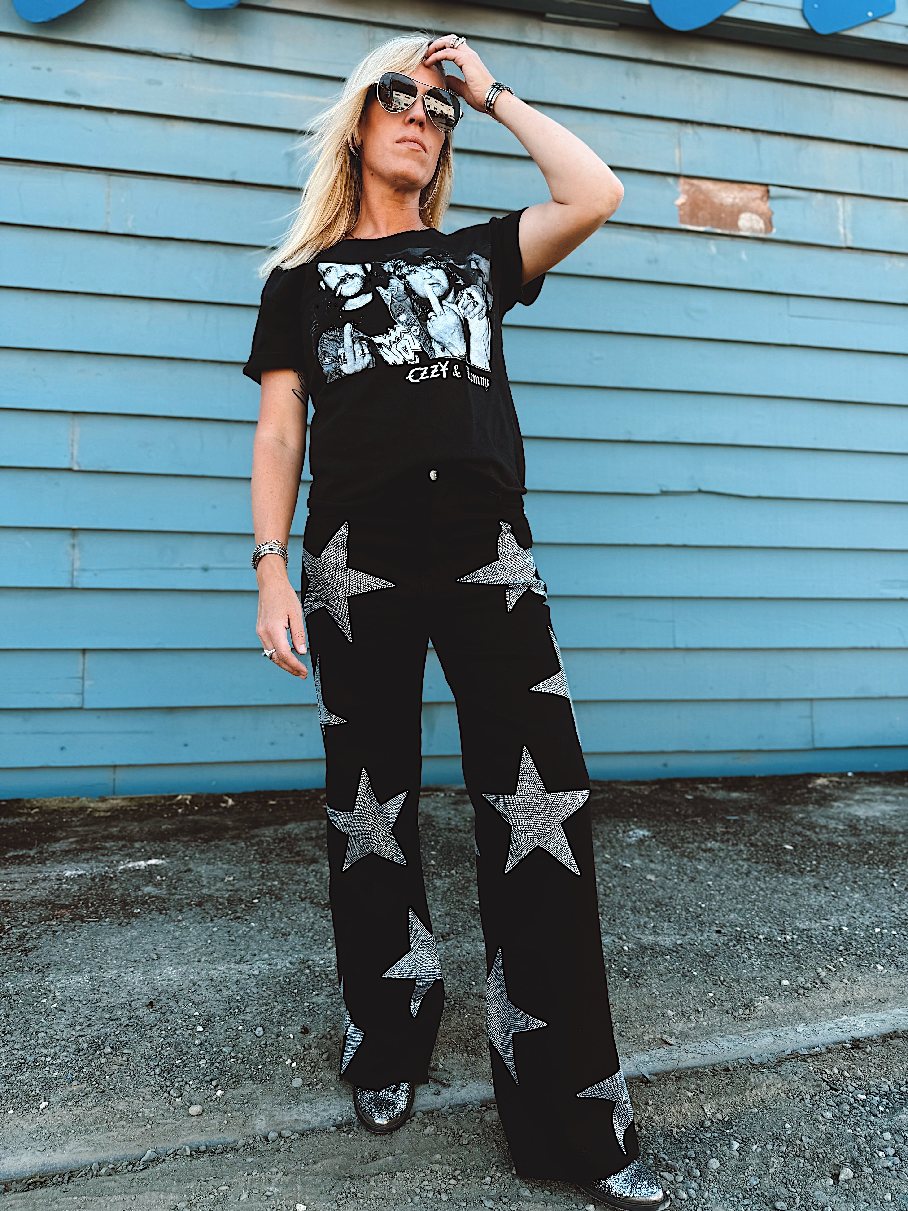 Ziggy Star Rhinestone Pants