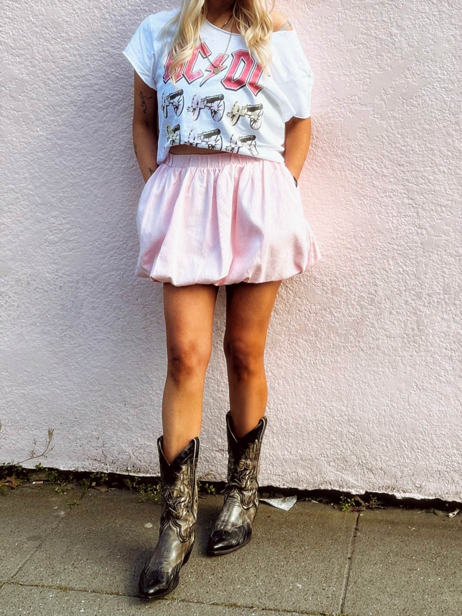 Watermelon Moonshine Bubble Skirt