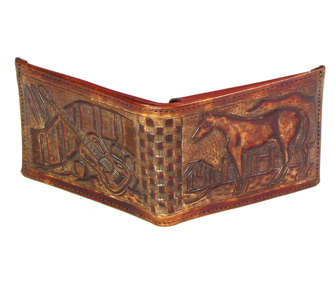 Horse & Guitar Billfold Wallet