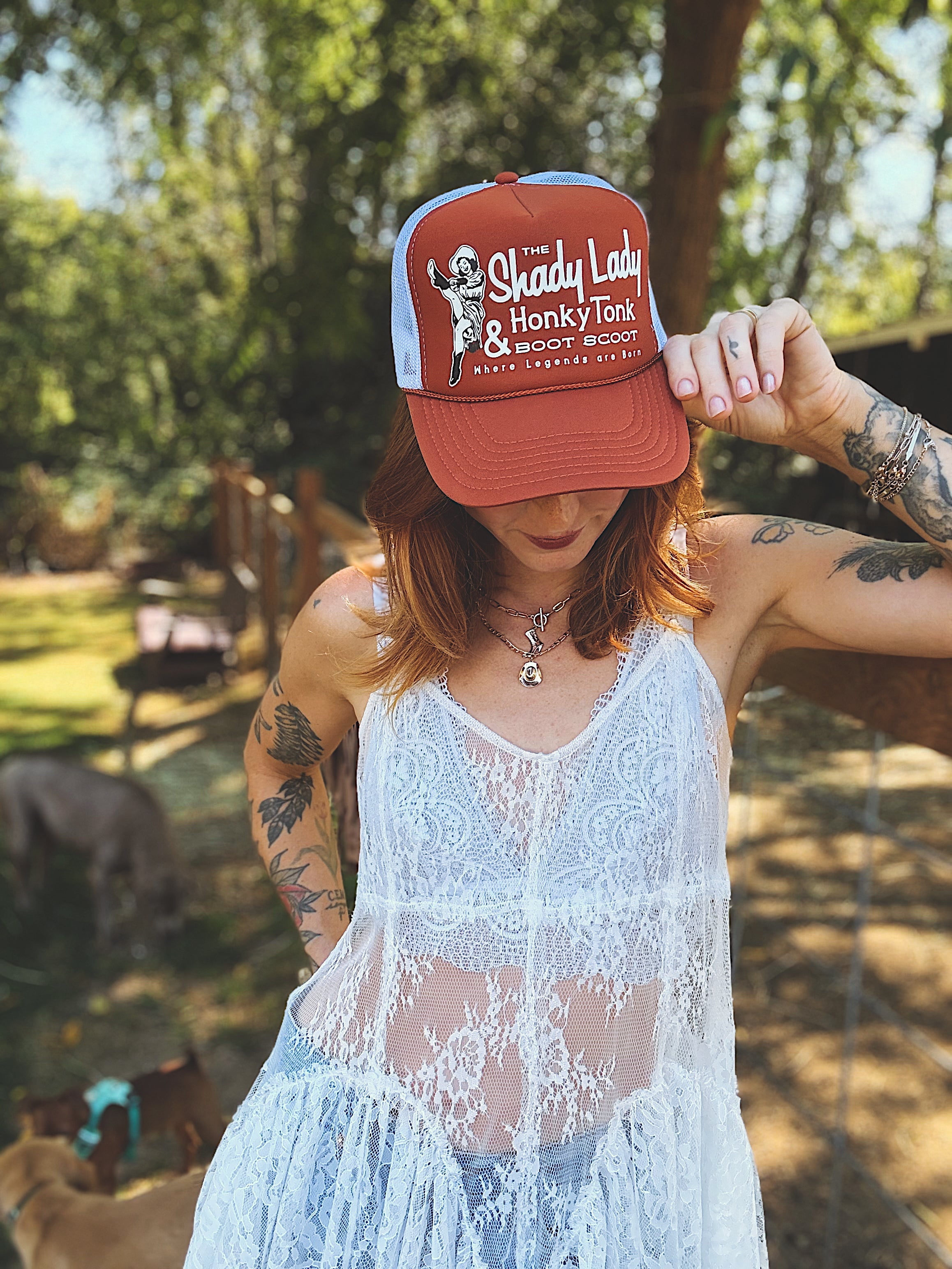 The Shady Lady Honky Tonk Trucker Hat
