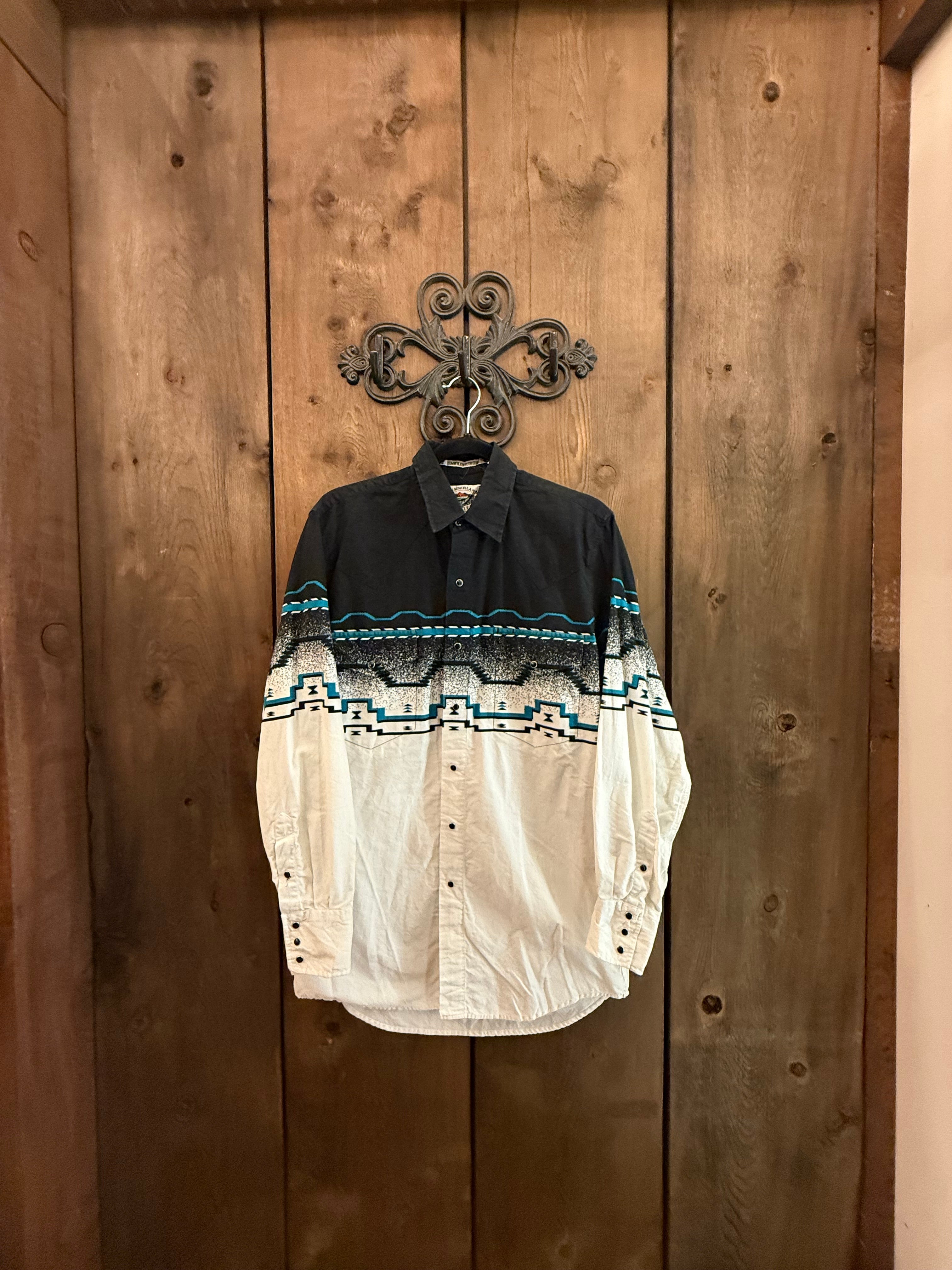 Vintage Men’s Medium Cumberland Outfitters Snap Up Shirt