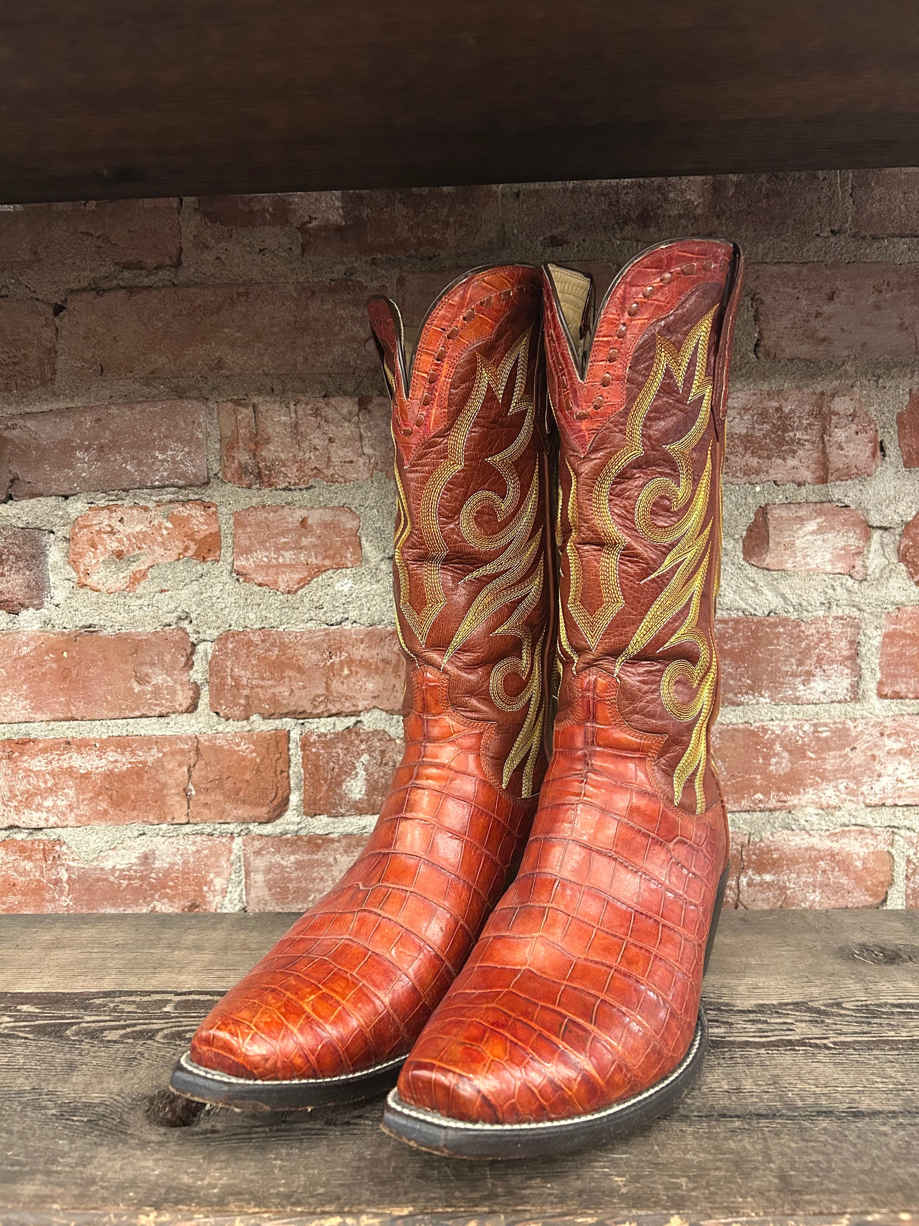 Paul Bond Men’s Cowboy Boots Size 10