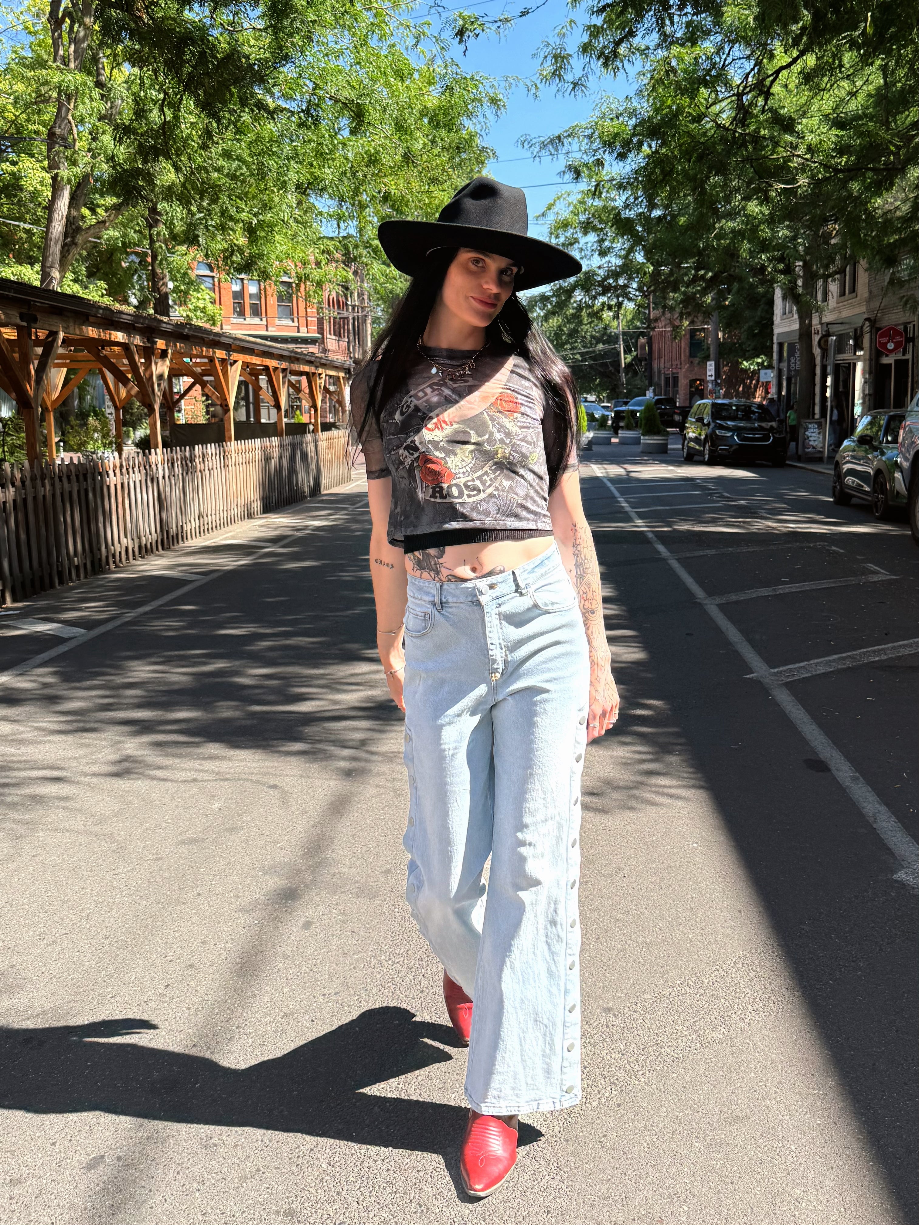 Guns N' Roses Mesh Top