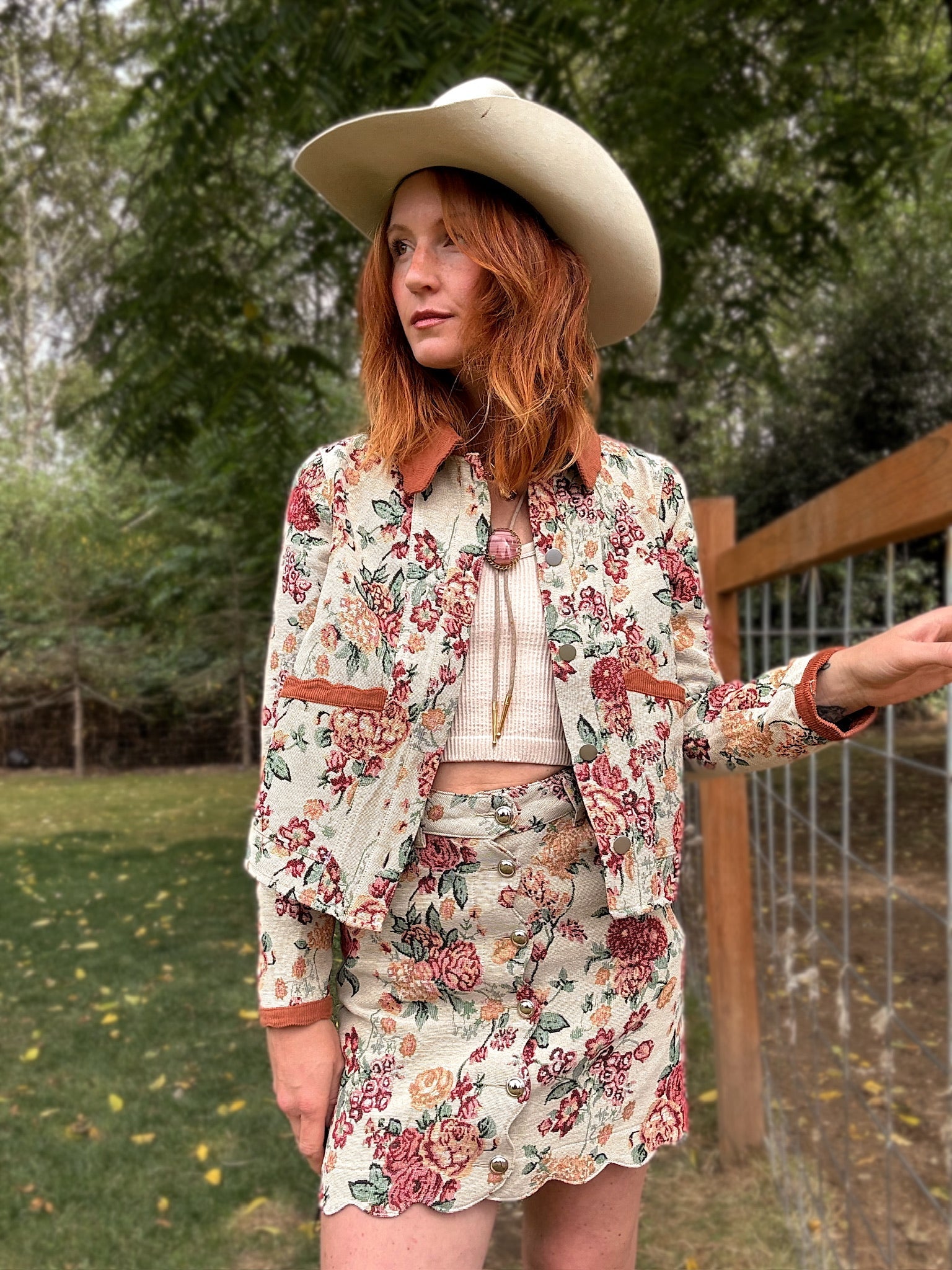 Letting Me Down Jacquard Tapestry Jacket