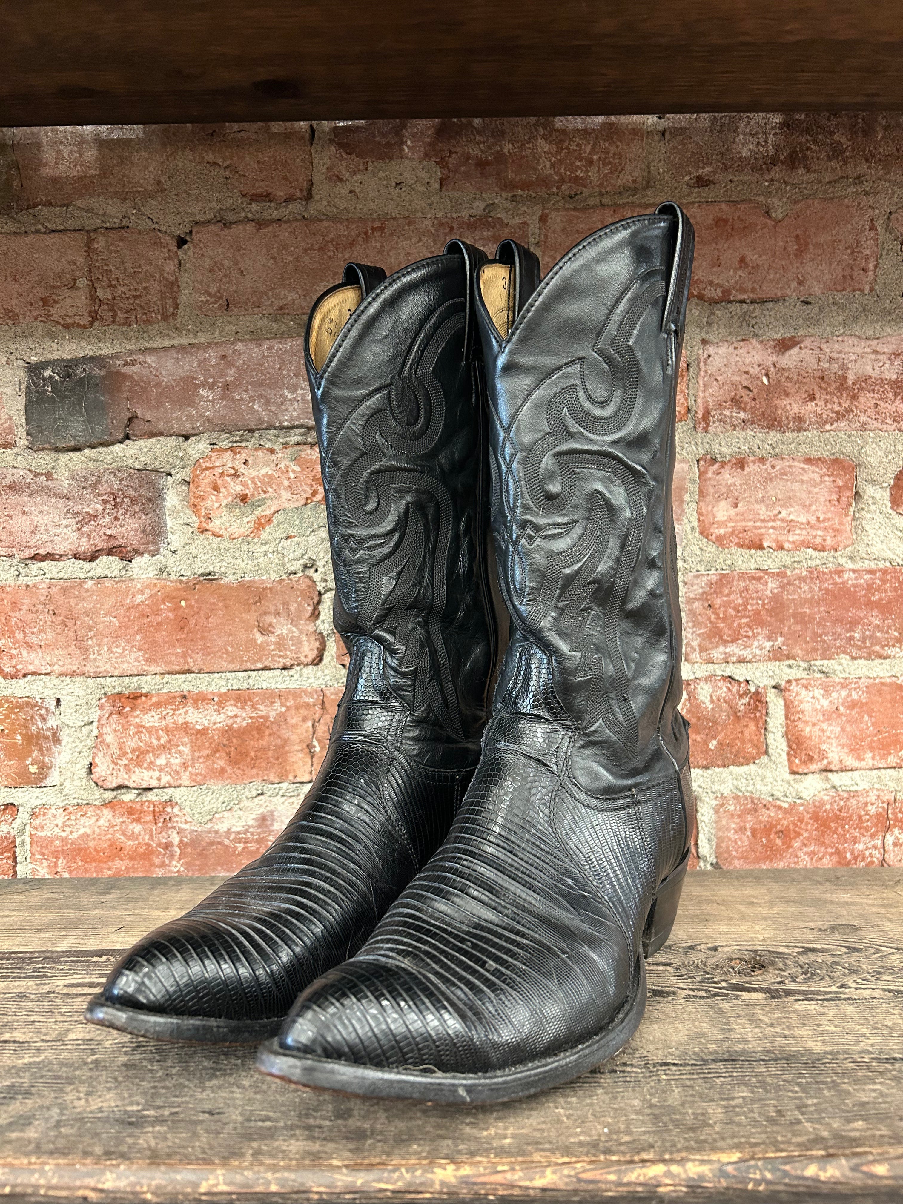 Tony Lama Genuine Lizard Men’s Cowboy Boots Size 9.5/11 Women’s