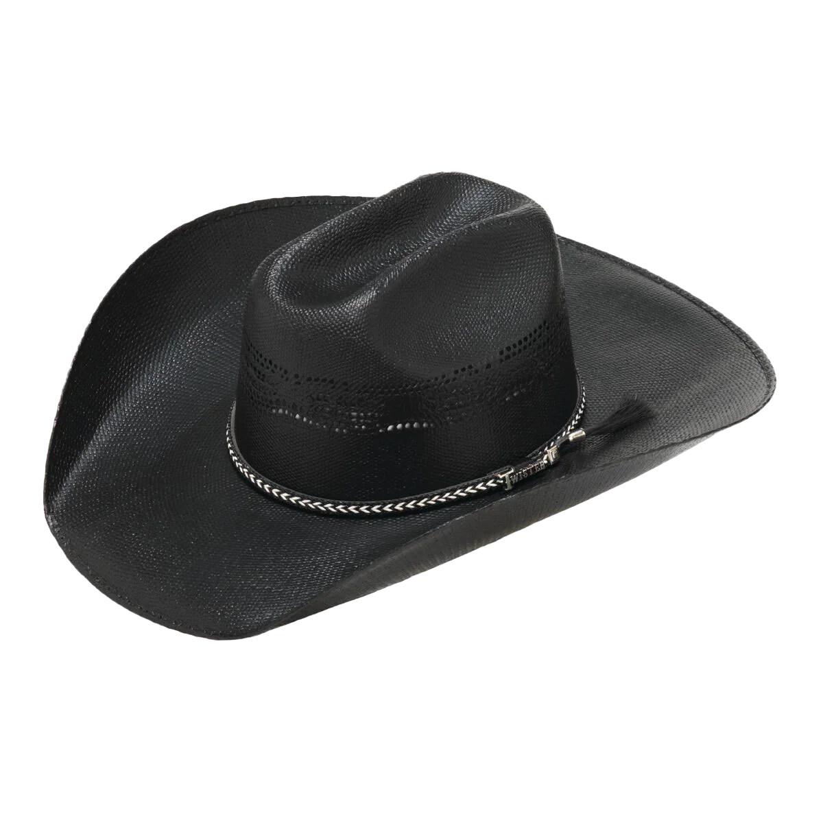 Twister Men's Bangora Black Straw Cowboy Hat
